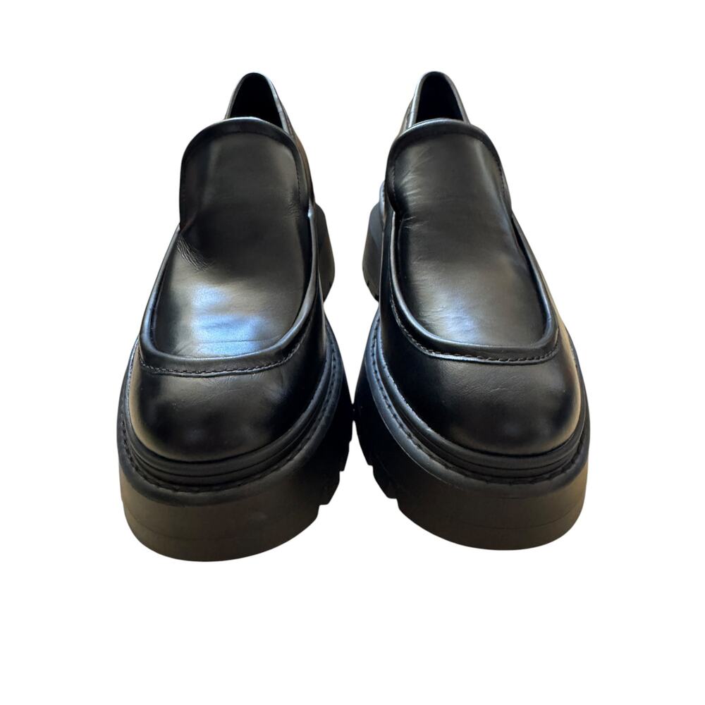 Michael Kors Shiloh Leather Chunky Loafers Platform Slip On Black Sz 9.5 NWT - Picture 3 of 7